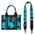 thumbnail image 3 of Bolso Wrangler con estampado de vaca para mujer, color turquesa, 3 of 6