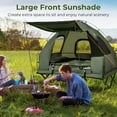 thumbnail image 2 of Patiojoy Folding 2-Person Camping Tent Cot Portable Pop-Up Tent with Sleeping Bag&Air Mattress for Outdoor Activity, 2 of 10