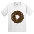 thumbnail image 3 of Inktastic Chololate Donut with Sprinkles Youth T-Shirt, 3 of 5