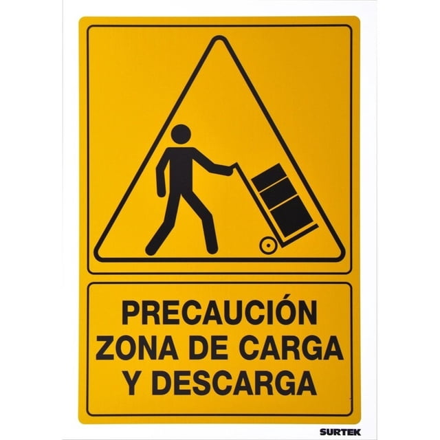 Letrero Zona Carga Y Descarga Proteccion Civil 1 Pza Surtek SES26