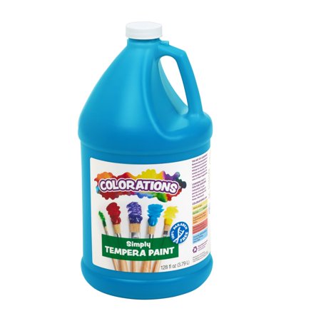 Colorations Paraben-Free Simply Tempera Paint - Turquoise, 1 Gallon