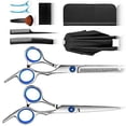 thumbnail image 2 of Hairdressing Scissors Kit, Stainless Steel Hair Cutting Tools, Ergonomically Designed For Optimal Control, Precision Blades, Includes Thinning Scissors & Styling Accessories For Professional Results, 2 of 8