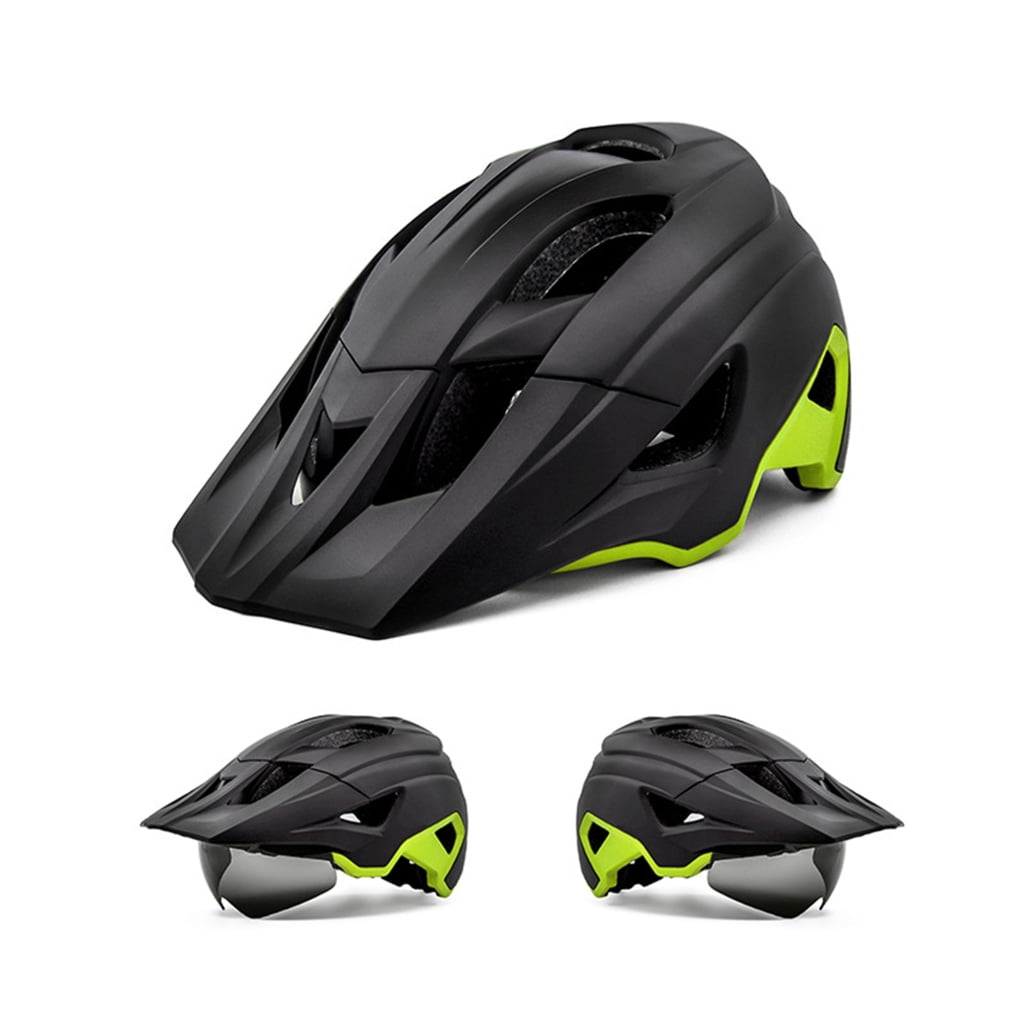 NEXAVKPR Rechargeable Bike Helmet with Magnetic Visors and Built in LED Safety Lighting