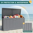 thumbnail image 3 of Devoko 230 Gallon Deck Box, Outdoor Resin Storage Box, with Large Storage Capacity, for Patio, 3 of 5
