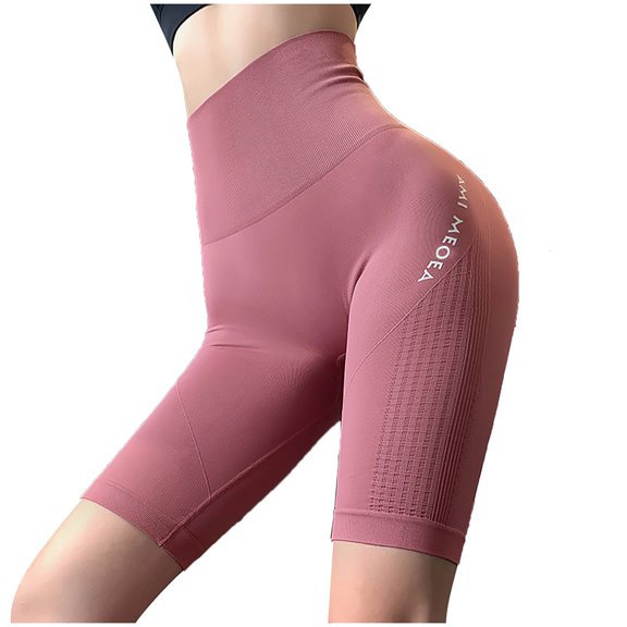 Abcnature Plus Size Shorts, Womens Athletic Shorts, Women High Waist Capris Running Quick Dry Sports Shorts, Yoga, Comfy Beach Shorts, Yoga Pants, Cycling Sport Shorts Pink S