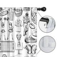 thumbnail image 4 of Blackout Kids Curtains,Black and White Football Elements Pattern Childrens Insulated Curtains Set Of 2,Bedroom Essentials,Toddler Room Decor 42"x84", 4 of 5