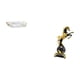 thumbnail image 5 of Bandeja de tocador rectangular nórdica y colección moderna de figuras de caballos para un elegante comedor, oficina, hogar, dormitorio, centro de mesa, 5 of 8