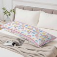 thumbnail image 6 of Rainbow Sunshine Body Pillow Cover 20 x 54 Inch Decorative Pillow Cover Rainy Cute Pink Border Lumbar Pillowcase Seasonal Rectangle Cushion Case for Couch Sofa Bed Living Room, 6 of 9