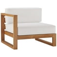 thumbnail image 5 of Ergode Upland Outdoor Patio Teak Wood 5-Piece Sectional Sofa Set - Natural White, 5 of 5