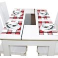thumbnail image 4 of Ryvnso Placemats Set of 4 Plaid Red Checkered Dining Mats Heat-Resistant Non-Slip Washable Table Mat, 4 of 8