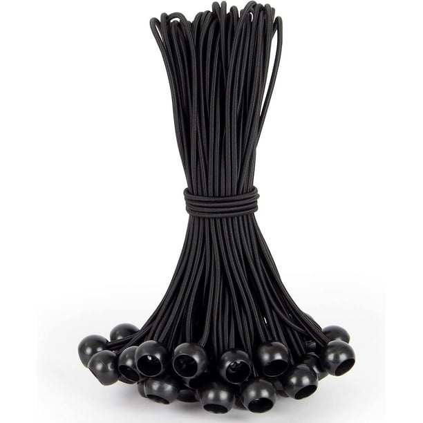 Tarp Cords with Ball 12 Inch,Tent Bungee Cords with Ball Heavy Duty