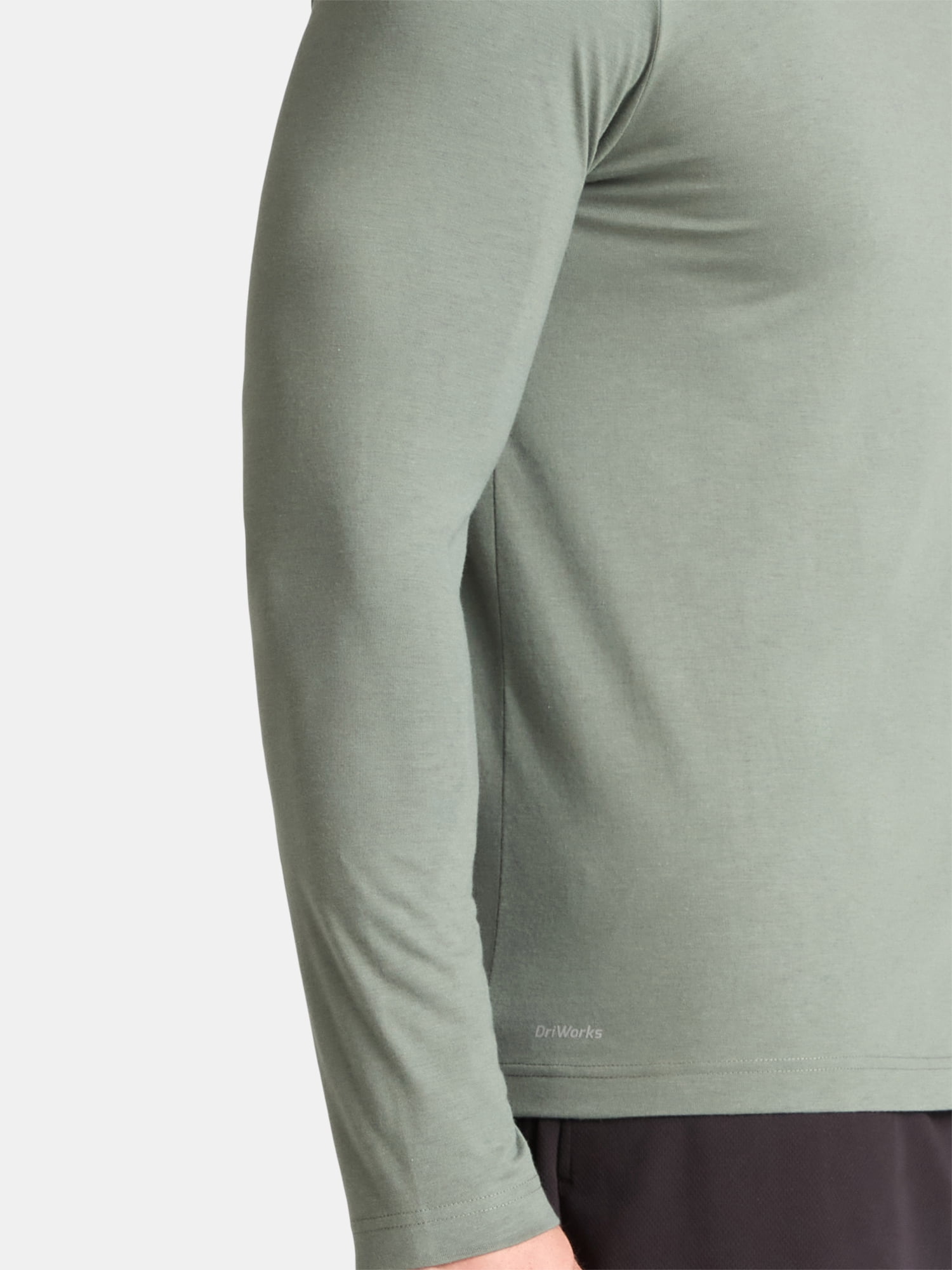 Athletic Works Men's and Big & Tall Men's Tri-Blend Tee with Long Sleeves, Sizes XS-4XLT