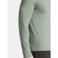 thumbnail image 2 of Athletic Works Men's and Big & Tall Men's Tri-Blend Tee with Long Sleeves, Sizes XS-4XLT, 2 of 5