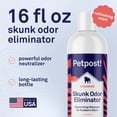 thumbnail image 5 of Petpost Skunk Odor Shampoo for Dogs & Cats - Natural Deodorizing Formula with Safflower Oil - Removes Skunk Spray, Eliminates Strong Odors - Gentle on Skin, 5 of 10