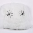 thumbnail image 4 of Tssuoun Halloween Spider Web Halloween Party Prop White Luminous Cobweb Haunted House Decoration Supplies  No.2, 4 of 8