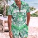thumbnail image 2 of Conjunto de ropa de playa hawaiana para hombre Conjunto de 2 piezas de camisa bohemia de verano y pantalones cortos Pompotops  oipoqjl51262, 2 of 9