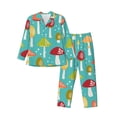 thumbnail image 1 of Balery Mushrooms Pijama para Hombre de Dos Piezas con Manga Larga, Conjunto de Dormir y Descanso Suave con Bolsillos-XX-Large, 1 of 6