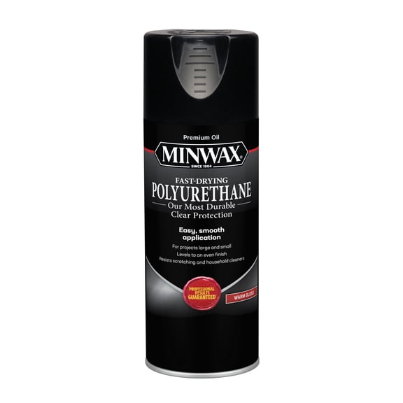 Minwax Fast-Drying Polyurethane, Warm Gloss, Clear, 11.5 oz