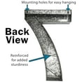 thumbnail image 2 of Huge 20" Metal Number Seven 7" Wall Decor, Silver with Rusted Edges, Galvanized Wall Mountable Decoration for Country, Mid-Century, or Farmhouse Themed Room or Event, 2 of 6