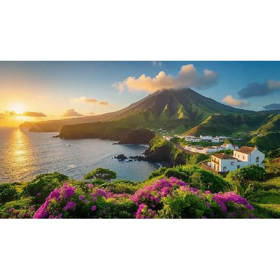 Portugal Azores Jigsaw Puzzle 1000 Piece for Adults Wooden Travel Gift
