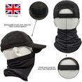 thumbnail image 3 of Sombrero de camuflaje negro para hombre con disipador de calor, puño para el cuello, gorra de béisbol, bufanda para la cara, arnés militar táctico del ejército, sombrero adecuado para correr, caza, e, 3 of 5