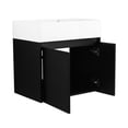 thumbnail image 2 of 24-Inch Black Chestnut Vanity | Small Bathroom Setup | Eco-Friendly Paint-Free Board, 2 of 6