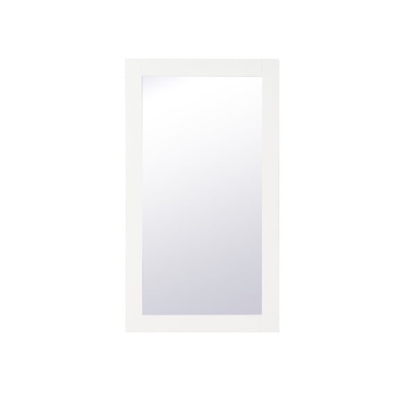 Aqua rectangle vanity mirror 18 inch in White