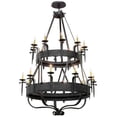 thumbnail image 4 of Meyda Tiffany 178715 Costello 20 Light 56" Wide Taper Candle Style Chandelier - Copper, 4 of 5