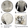 thumbnail image 3 of Designart "The Elegance Of Elephant Motion" Animals Elephant Floater Framed Wall Decor, 3 of 5