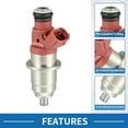 thumbnail image 2 of Fuel Injector No.1465A012 Fuel Injection Nozzle for Mitsubishi Pajero 2001-2006 V60 V70 3.5GDI Pink, 2 of 6