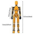 thumbnail image 5 of T13 Action Figure Titan 13 Action Figure Robot Action Figure3d Printed Action 26s, 5 of 5
