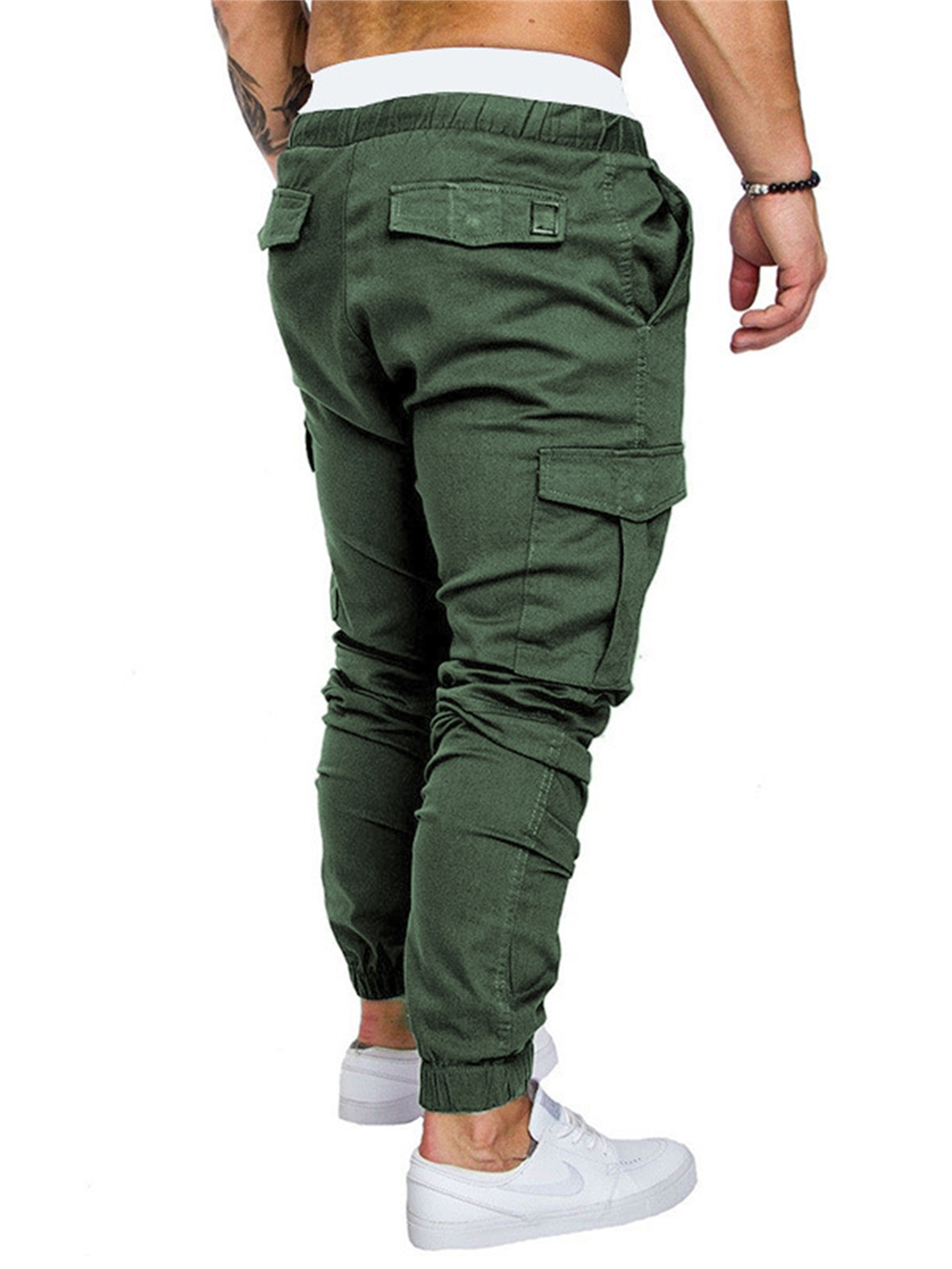 Calsunbaby Men's Slim Fit Urban Straight Leg Trousers Casual Pencil Jogger Cargo Pants - image 3 of 5
