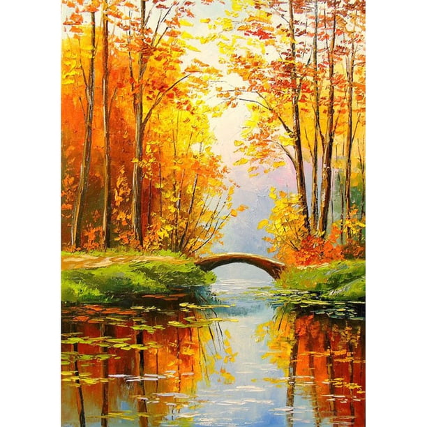 5D bricolaje completo taladro diamante pintura paisaje bordado mosaico artesanía Kits decoración FLhrweasw Nuevo