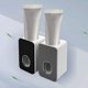 thumbnail image 1 of 2 dispensadores de pasta de dientes autoadhesivos, exprimidor de pasta de dientes, tubo de pasta de dientes, resistente al agua, automático, exprimidor de pasta de dientes, baño (gris y negro), 1 of 5