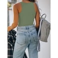 thumbnail image 3 of YAZI Women’s Sexy Sleeveless Racer Back Tank Tops Halter Neck Crop Tops, 3 of 11