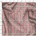 thumbnail image 4 of Soimoi Moss Georgette Fabric Leaves & Peony Floral Print Fabric by Yard 42 Inch Wide, 4 of 5