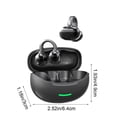 thumbnail image 3 of Auriculares Bluetooth de 5,4" con clip para la oreja, batería alta, baja latencia, cómodos de usar sin sentir, micrófono doble, reducción de ruido, auriculares Bluetooth de plástico de tipo abierto., 3 of 6