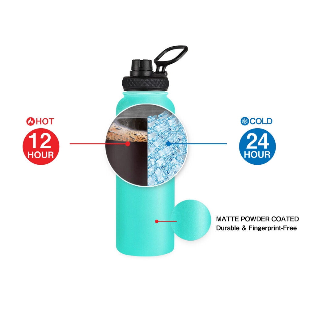 40OZClassic Vacuum Insulated Wide Mouth BottleOutdoor sports camping  double-layer thermal insulation cup