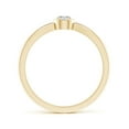 thumbnail image 2 of ANGARA Natural Tapered Diamond Promise Ring in 14K Yellow Gold for Women (Size-3.4mm| Color-I-J| Clarity-I1-I2) | April Birthstone, Anniversary, Jewelry Gift for Women | Natural Diamond Ring, 2 of 8