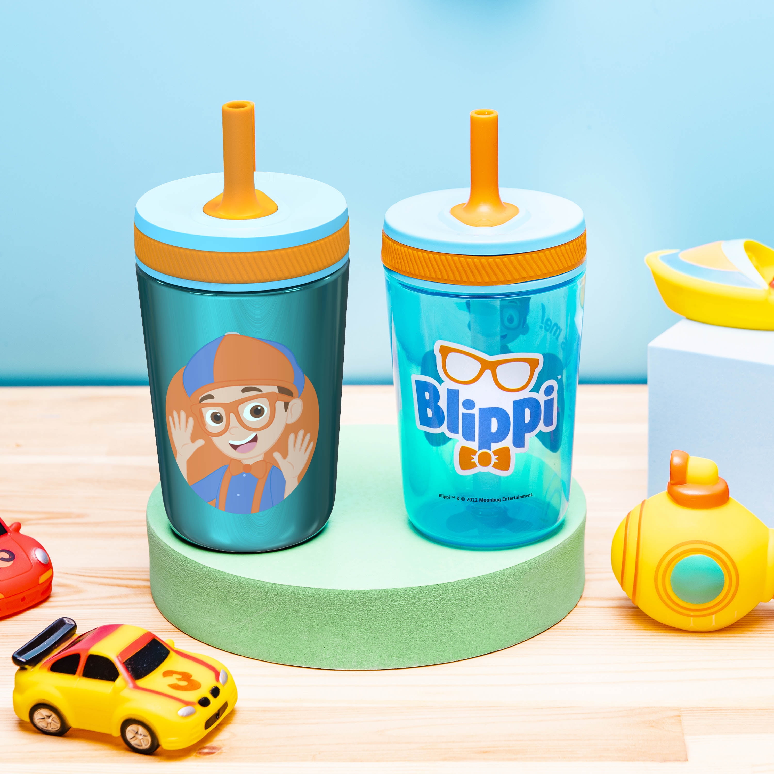 Zak Designs Blippi Kelso Toddler Cups For Travel or At Home, 12oz Vacuum  Insulated Stainless Steel S…See more Zak Designs Blippi Kelso Toddler Cups