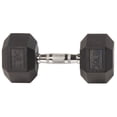 thumbnail image 5 of BalanceFrom Rubber Encased Hex Dumbbells, 30lbs Pair, 5 of 6