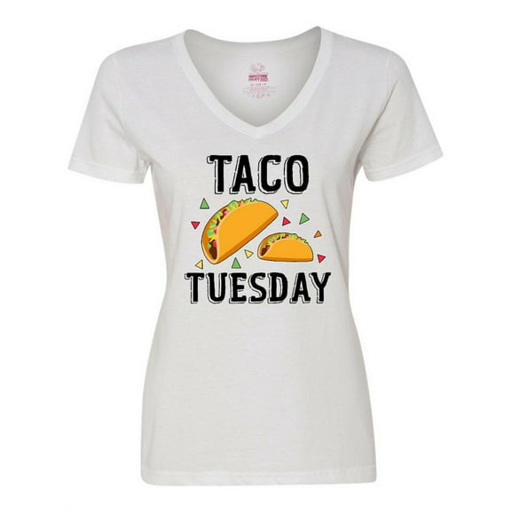 Inktastic Taco Tuesday Women's V-Neck T-Shirt