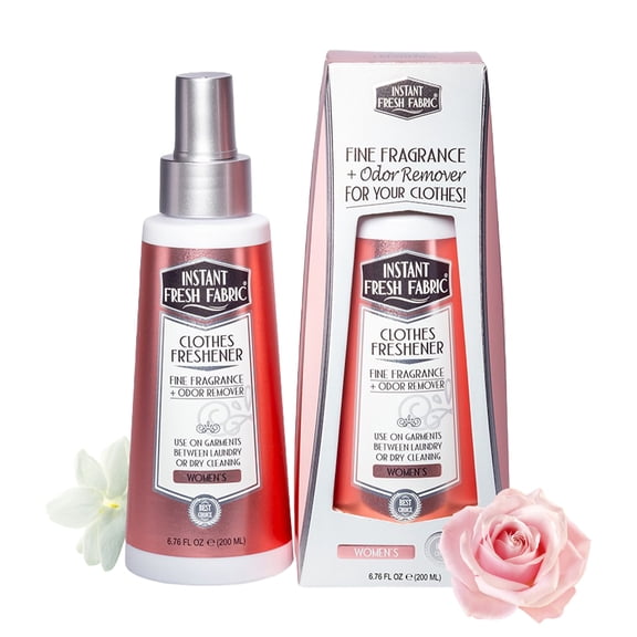 Instant Fresh Air Clothes Freshener Spray & Deodorizer Odor Eliminator - Works Instantly with Noxban - Safe for Garments, Linens, Bedding - Women's