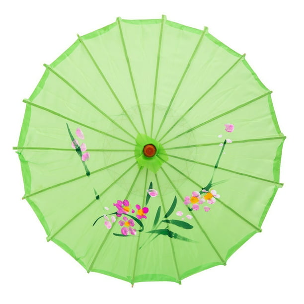 Het beste sneeuw Station THY COLLECTIBLES 33" Japanese Chinese Umbrella Parasol For Wedding Parties,  Photography, Costumes, Cosplay, Decoration And Other Events (Green) -  Walmart.com