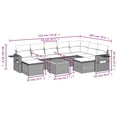thumbnail image 2 of vidaXL Garden Sofa Set Black, Cream White, 2 of 2