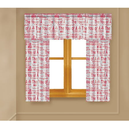 Ncaa Window Panel, Set Of 2, Arkansas