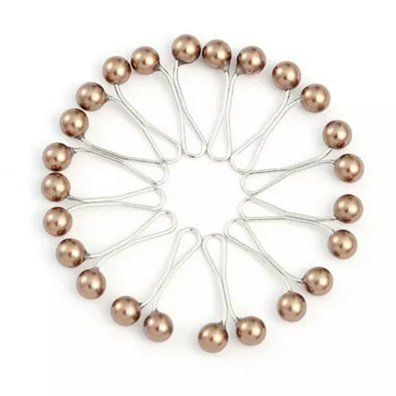 K-KED New style simple U-shaped colorful pearl pin Multicolor turban pearl p #-1