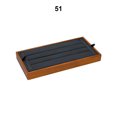 thumbnail image 3 of Redempat Tray Jewelry Display Wood Ring Organizer Necklaces Storage Package Pendant Bracelet Rectangle Case Showcase Gift Gray 51 Multipurpose, 3 of 6