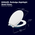 thumbnail image 3 of Kohler K-4734-96 Rutledge Q3 Advantage Quiet-Close Elongated Toilet Seat - Biscuit, 3 of 4