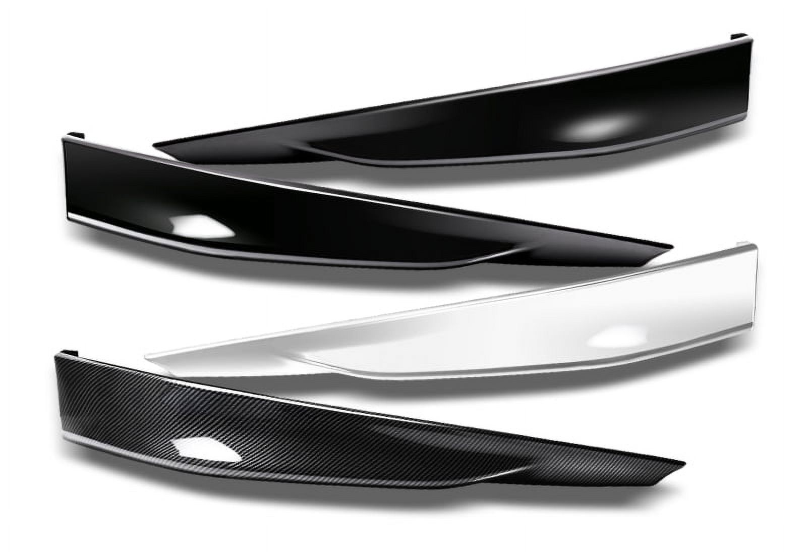 Up_Gear_Performance HFP Style Carbon Look Front & Rear Bumper Spoiler Lip For 2013-2015 Honda Accord 4DR